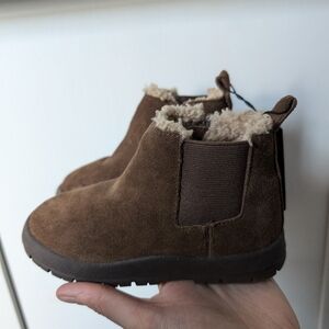 Zara Toddler Boys Lined Slip On Boots Sz 9